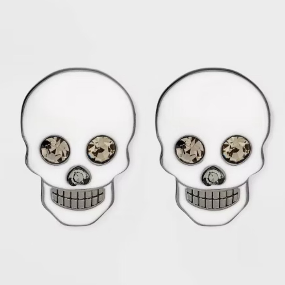 Sugarfix by Baublebar Bone to Shine All Guts, No Glory‎ Halloween Skull Earrings